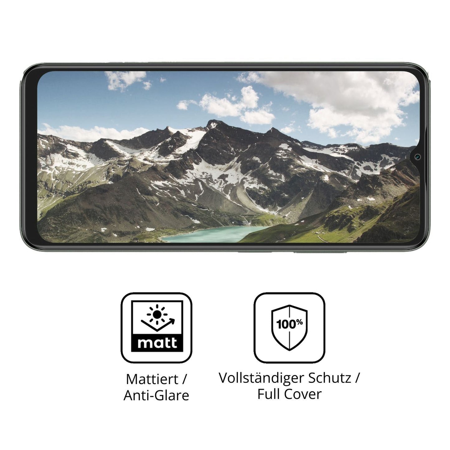 2x Full Cover Schutzfolie matt für Itel A100 (5)