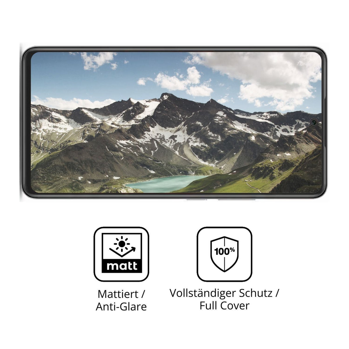 2x Full Cover Schutzfolie matt für Lava Bold 2 5G (5)
