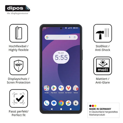 2x Full Cover Schutzfolie matt für Orbic Trophy 5G (7)