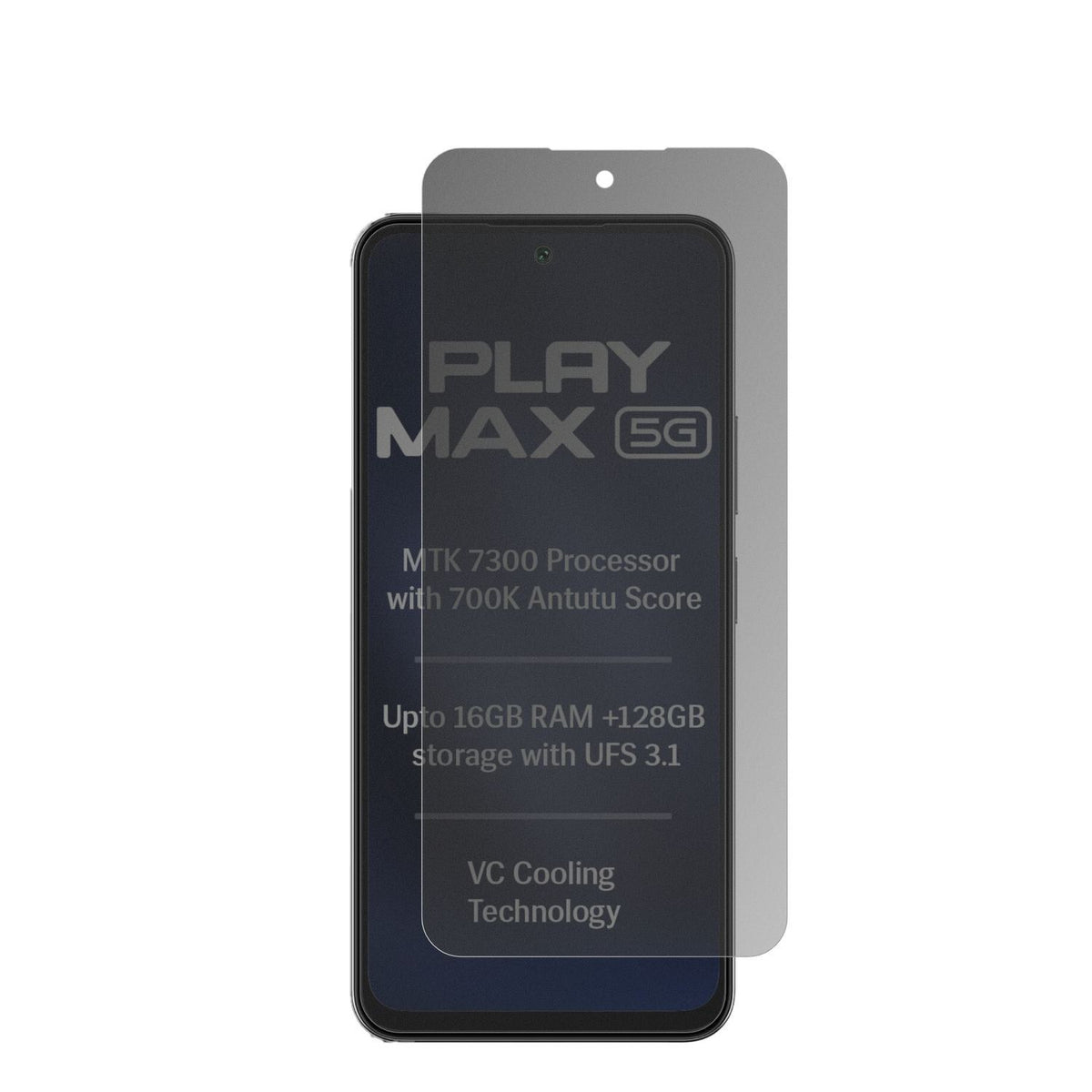 Full Cover Privacy Blickschutzfolie für Lava Play  (2)