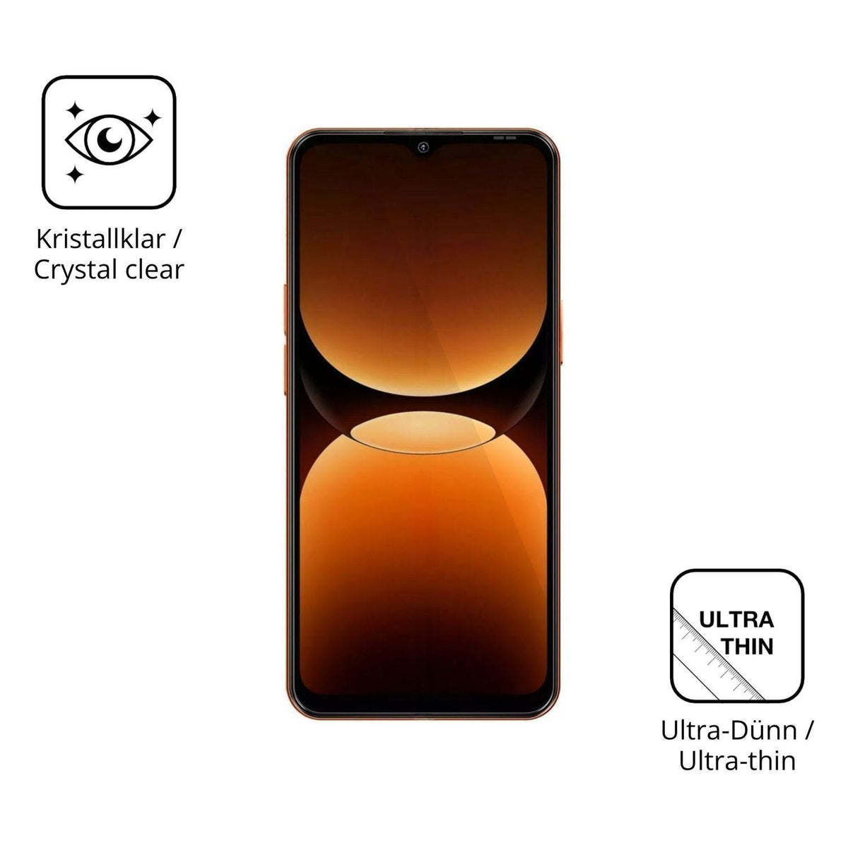 4x Schutzfolie klar für Oscal Flat 3C Display-Schu (5)