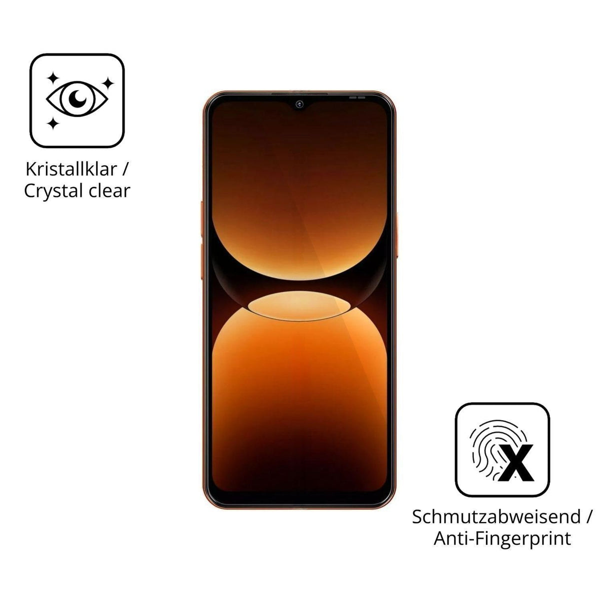 2x 9H Schutzfolie für Oscal Flat 3C Panzerfolie (5)
