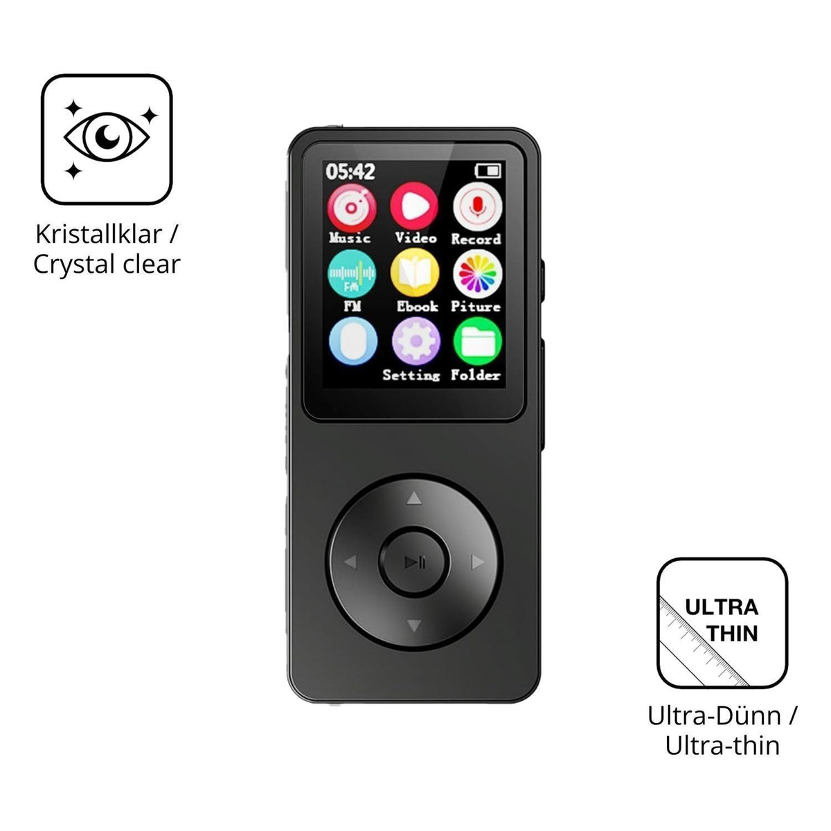 4x Schutzfolie klar für LICAEVEY MP3-Player Displa (5)