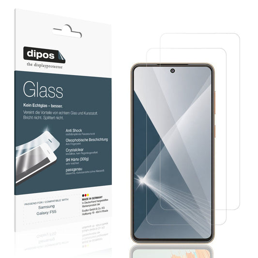 2x 9H Schutzfolie für Samsung Galaxy F55 Panzerfol (1)