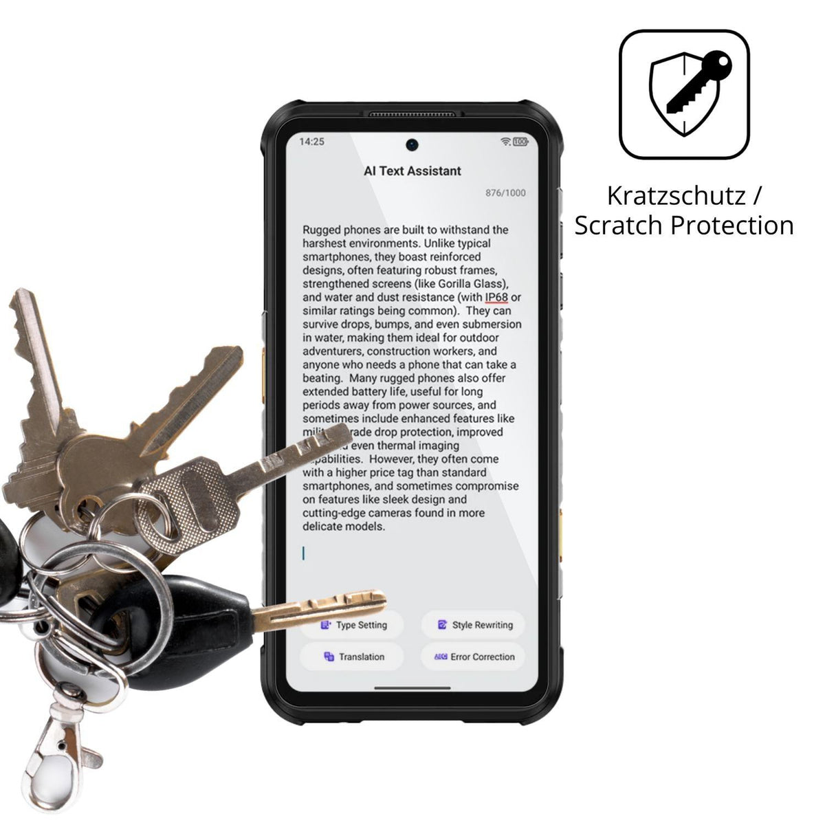 4x Schutzfolie klar für Ulefone RugOne Xever 7 Dis (4)