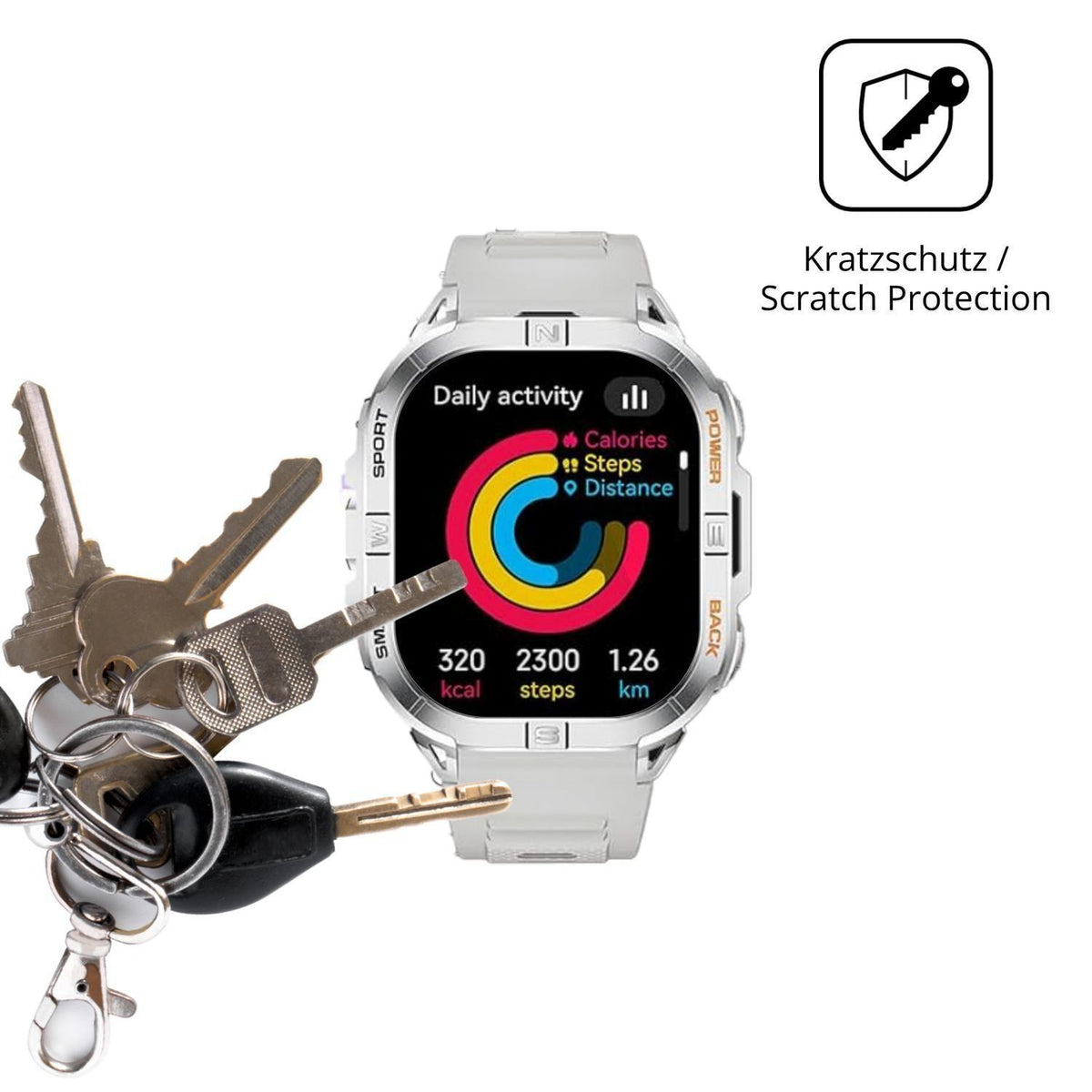 6x Schutzfolie klar für SUNKTA DM6 Display-Schutzf (4)