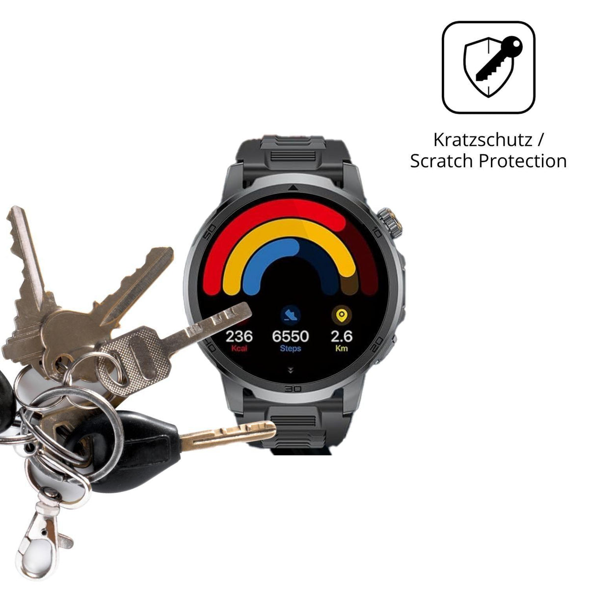 6x Schutzfolie klar für LIGE SMART EF19 Display-Sc (4)