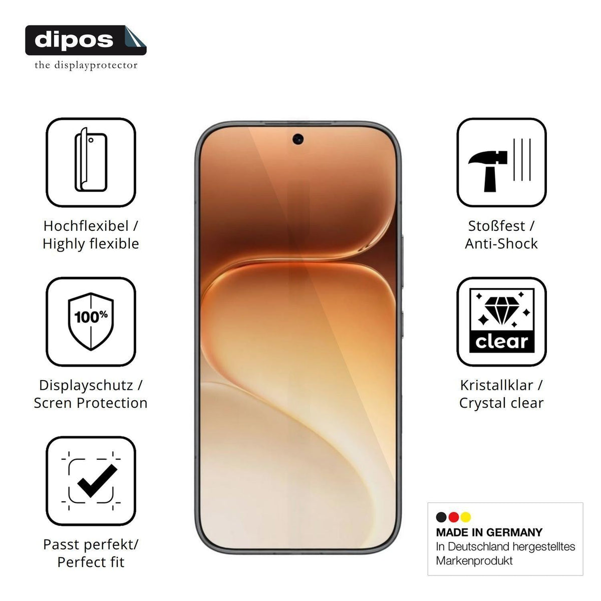 2x 3D Full Cover Schutzfolie für Honor 600 (7)