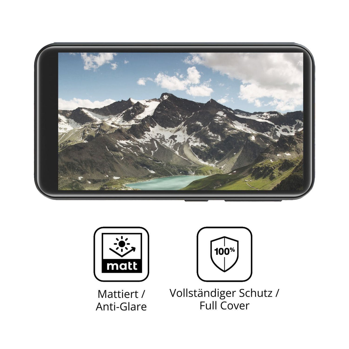 2x Full Cover Schutzfolie matt für Diofox M12 MP3- (5)