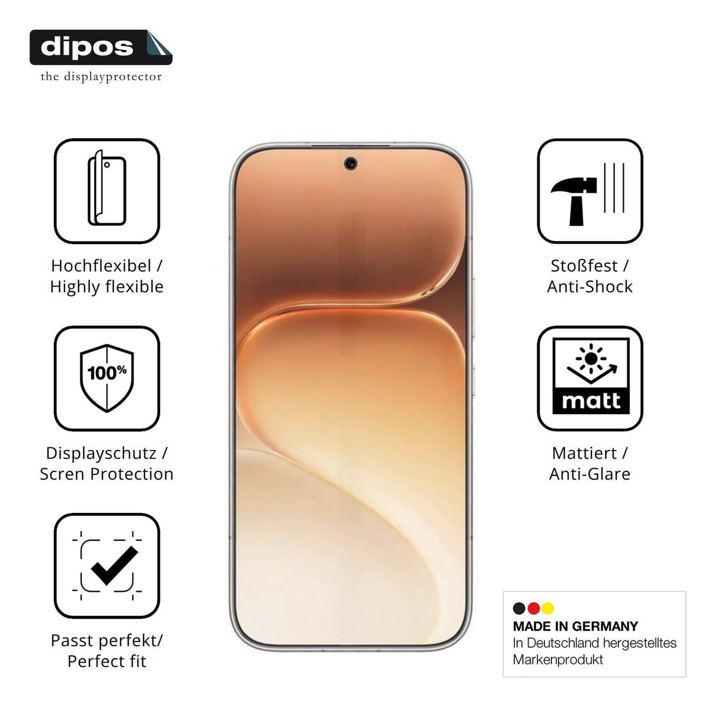 2x Full Cover Schutzfolie matt für Honor 600 Pro (7)