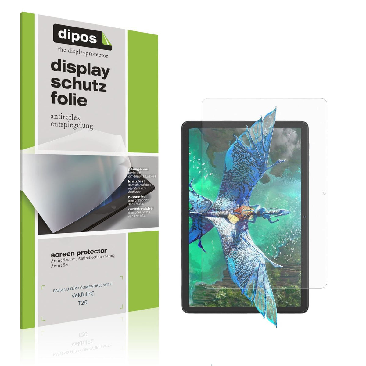 2x Schutzfolie matt für VekfulPC T20 Display-Schut (1)