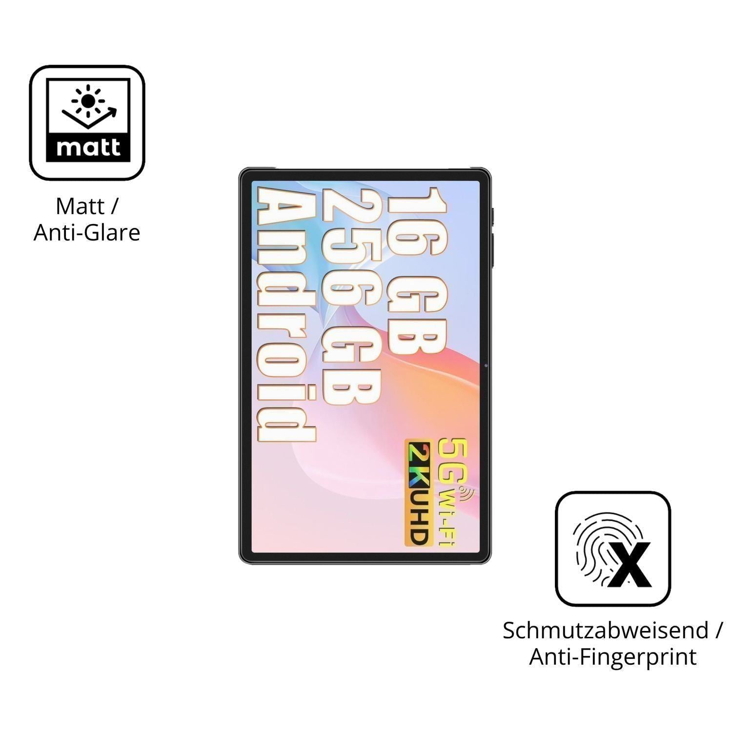 2x 9H Schutzfolie matt für SEBBE Tablet 11 Zoll Pa (5)