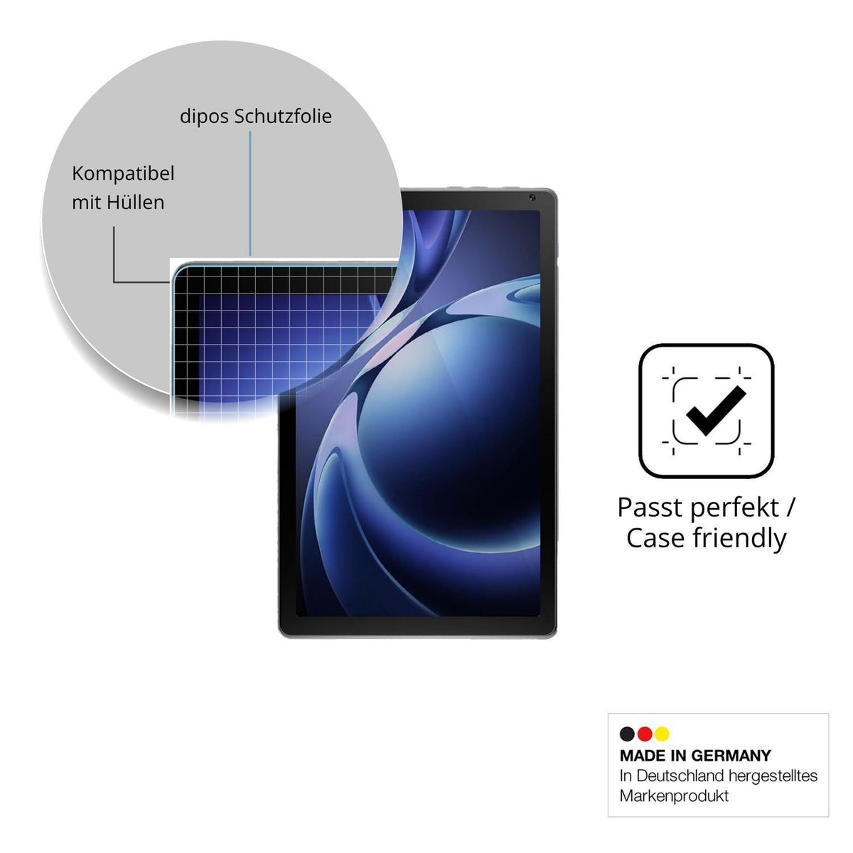 2x Schutzfolie klar für Laptok KB1004L Display-Sch (6)