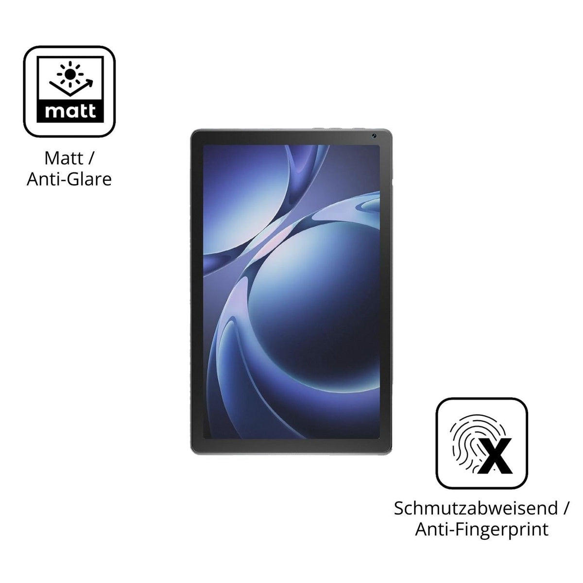 2x Schutzfolie matt für Laptok KB1004L Display-Sch (5)