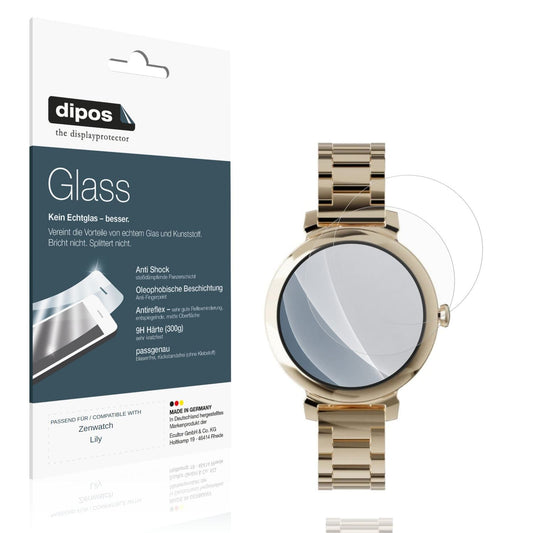 2x 9H Schutzfolie matt für Zenwatch Lily Panzerfol (1)