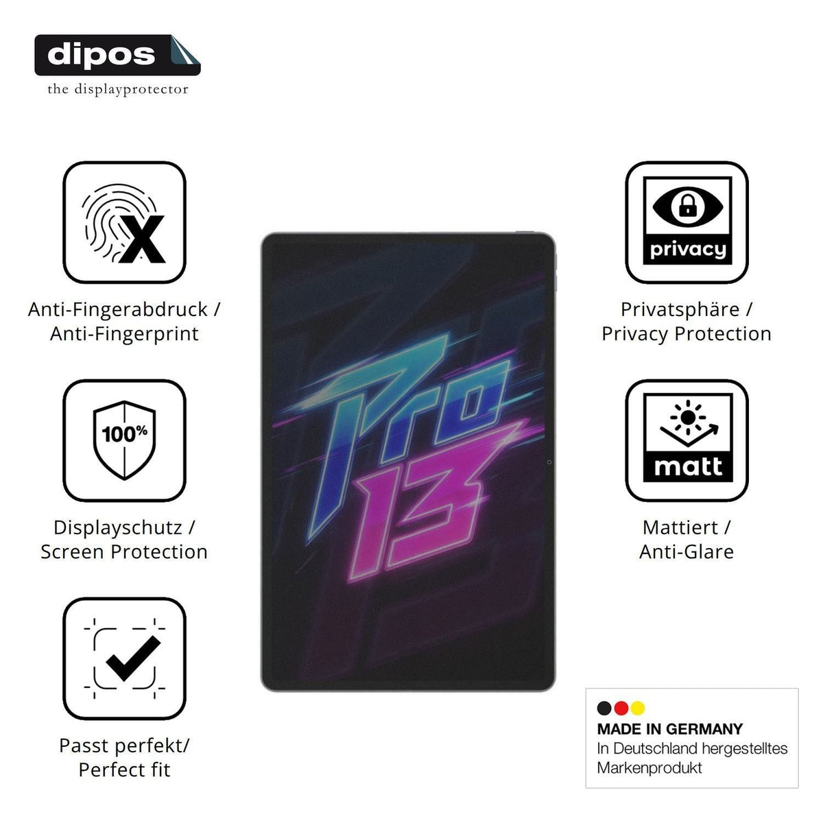 Blickschutzfolie für Lenovo Xiaoxin Pad Pro GT 13  (5)