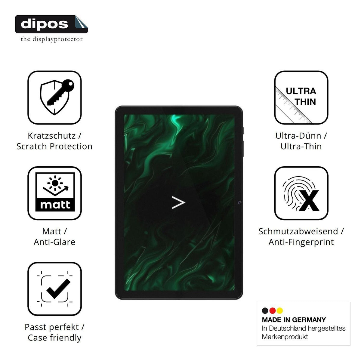 2x Schutzfolie matt für Digma Pro Zoom Display-Sch (7)