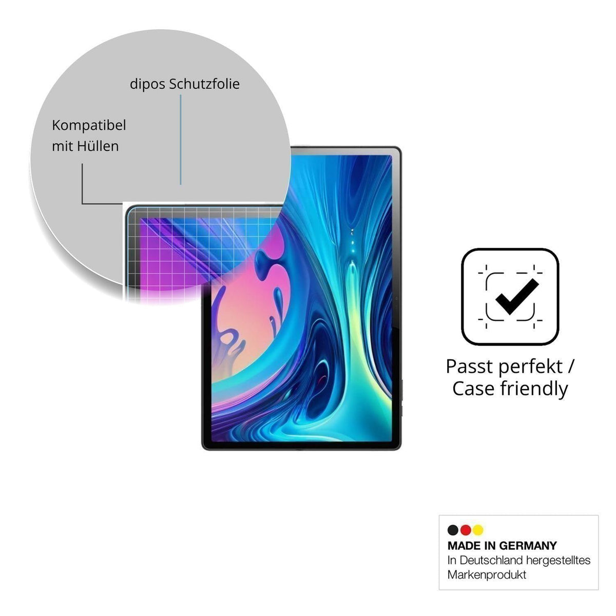 2x Schutzfolie klar für Logicom Tab XL 14 Display- (6)