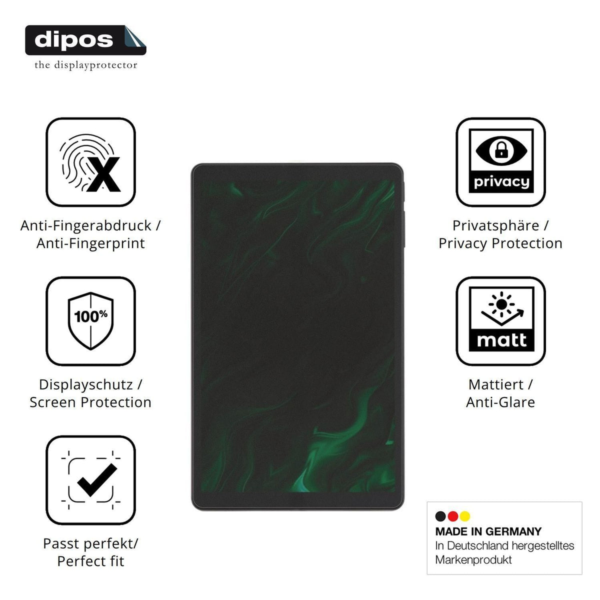 Blickschutzfolie für Digma Pro Spark 8.7 matt Schu (5)