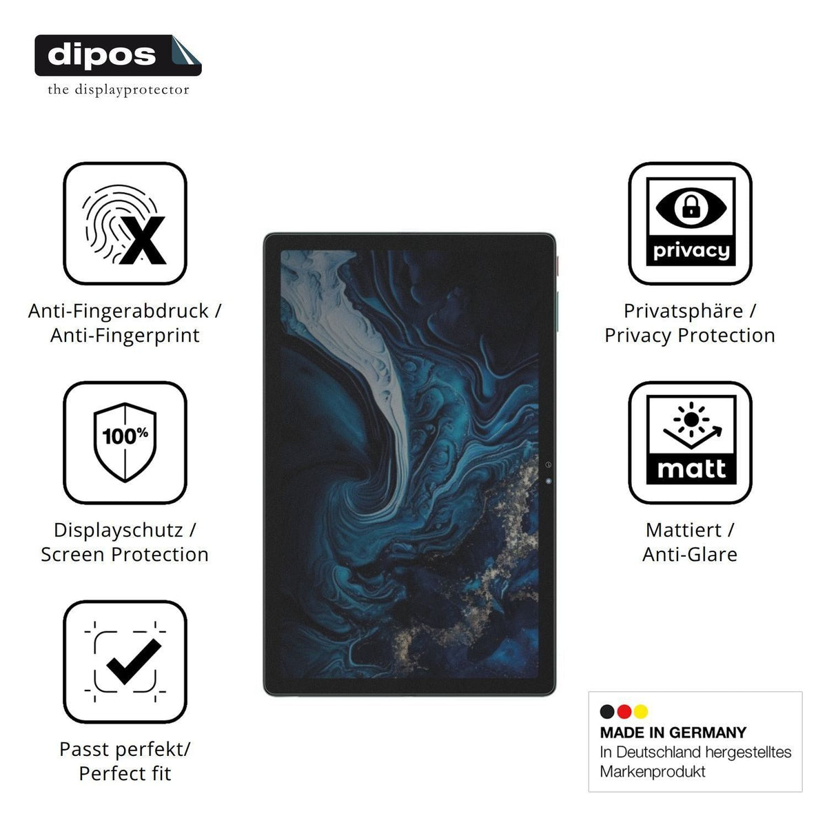 Blickschutzfolie für Digma Pro Pulse 10.4 matt Sch (5)