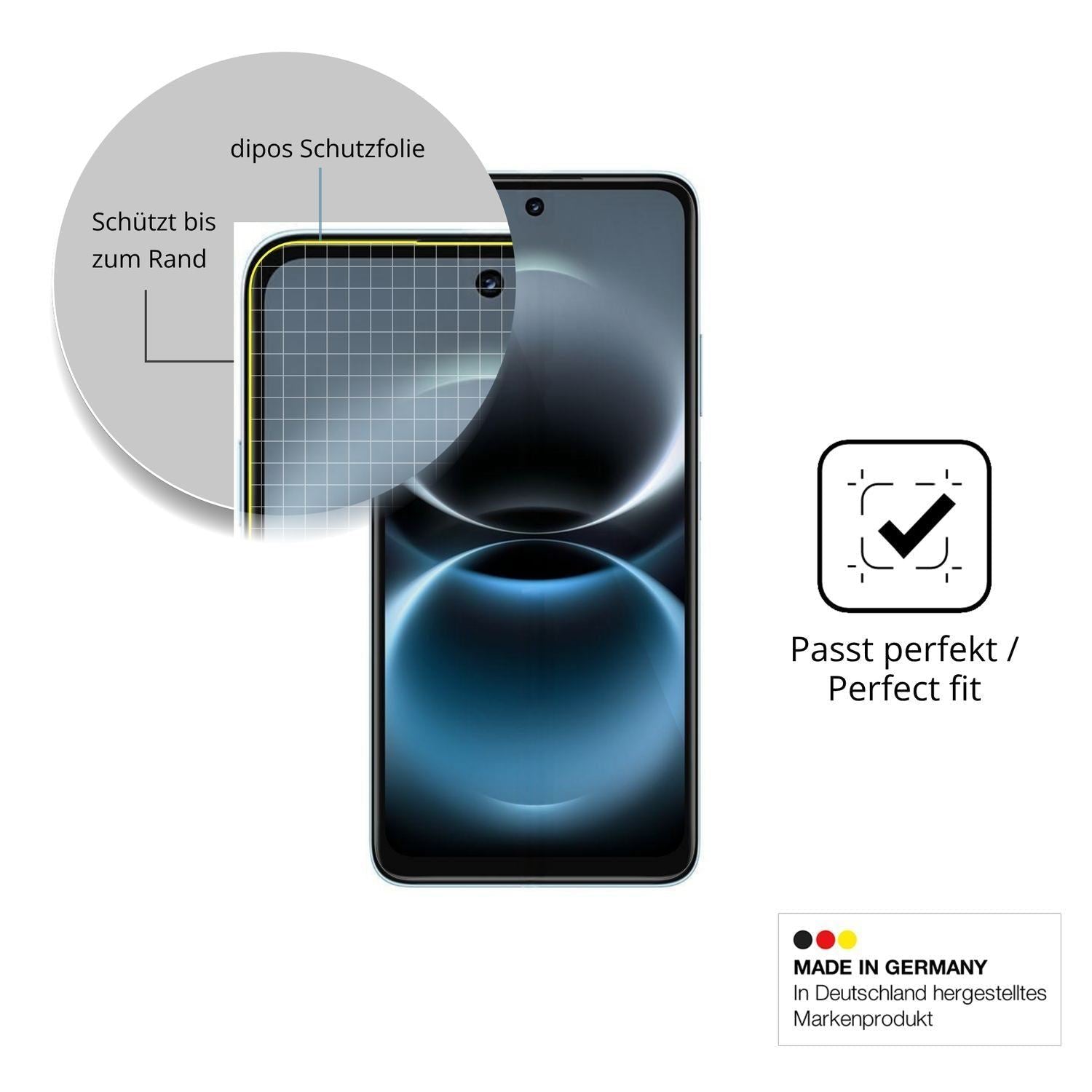 2x 3D Full Cover Schutzfolie für Huawei Enjoy 90 P (6)