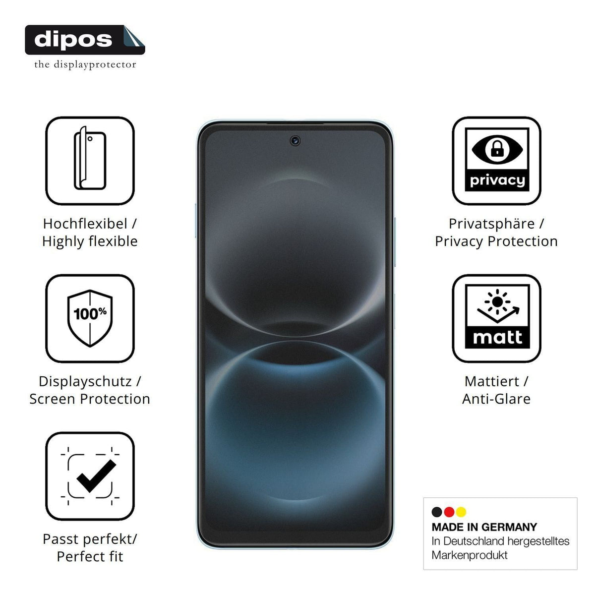 Full Cover Privacy Blickschutzfolie für Huawei Enj (5)