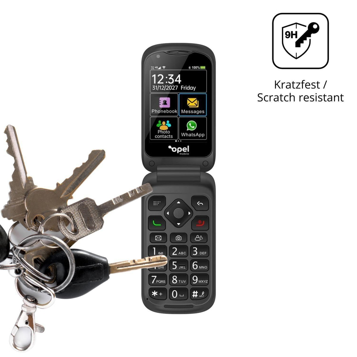 2x 9H Schutzfolie für Opel Mobile TouchFlip Panzer (3)