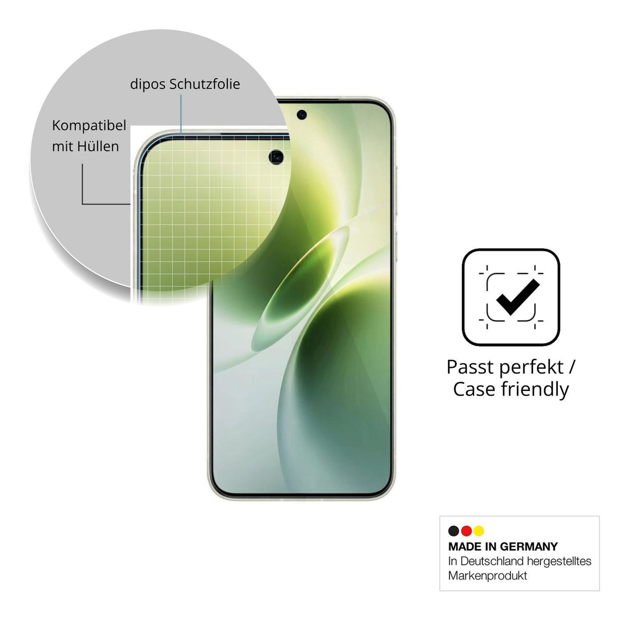 4x Schutzfolie klar für Vivo X300s Display-Schutzf (6)
