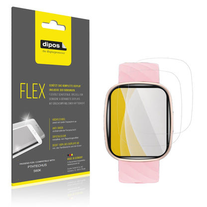 2x 3D Full Cover Schutzfolie für PTHTECHUS S60K (1)
