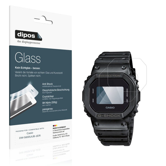 2x 9H Schutzfolie für Casio DW-5600UUB-1ER Panzerf (1)