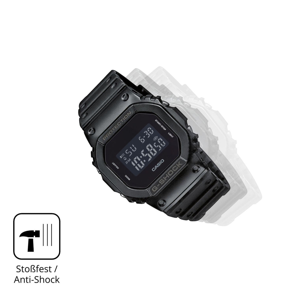 2x 9H Schutzfolie für Casio DW-5600UUB-1ER Panzerf (4)
