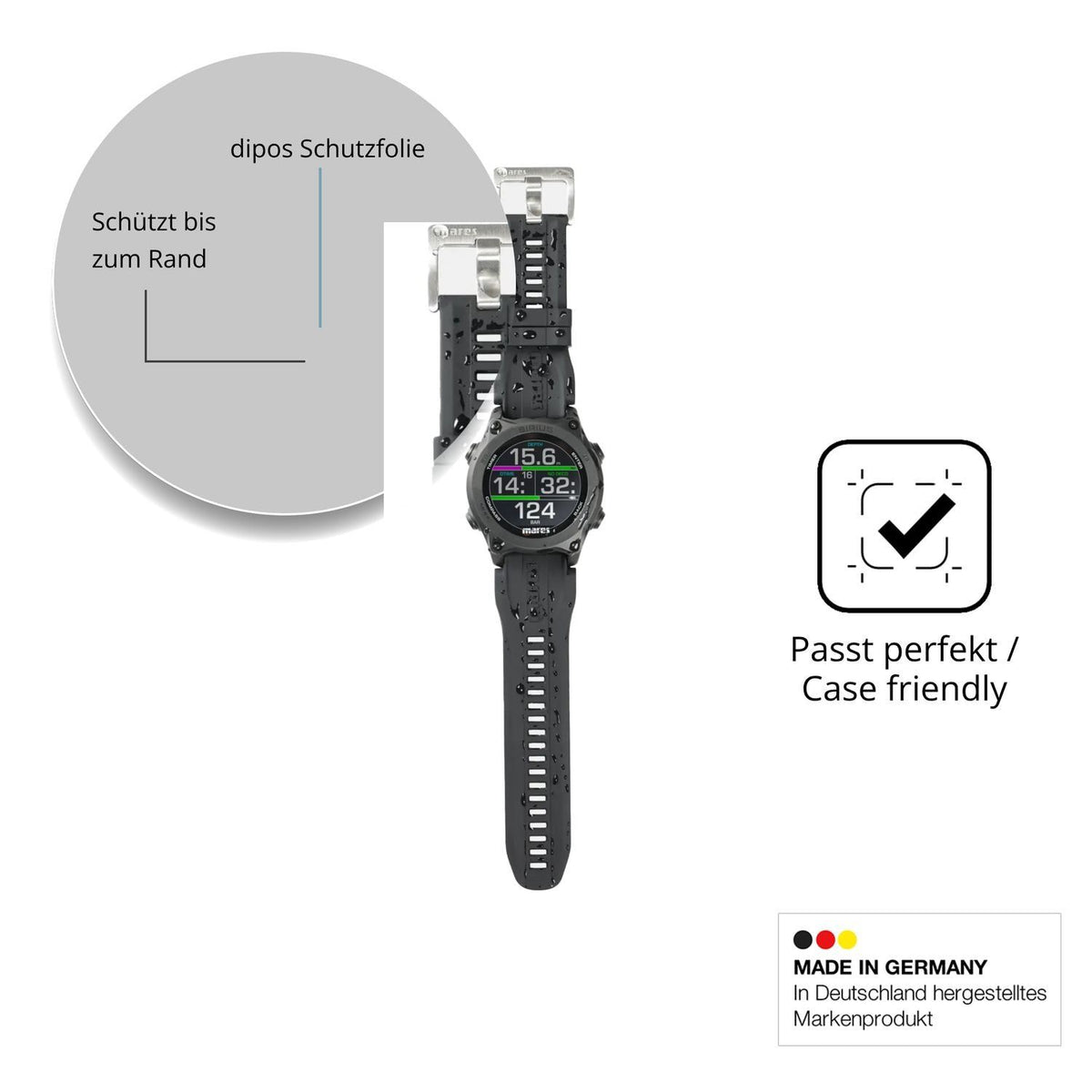 2x 9H Schutzfolie für Mares Sirius Panzerfolie (6)