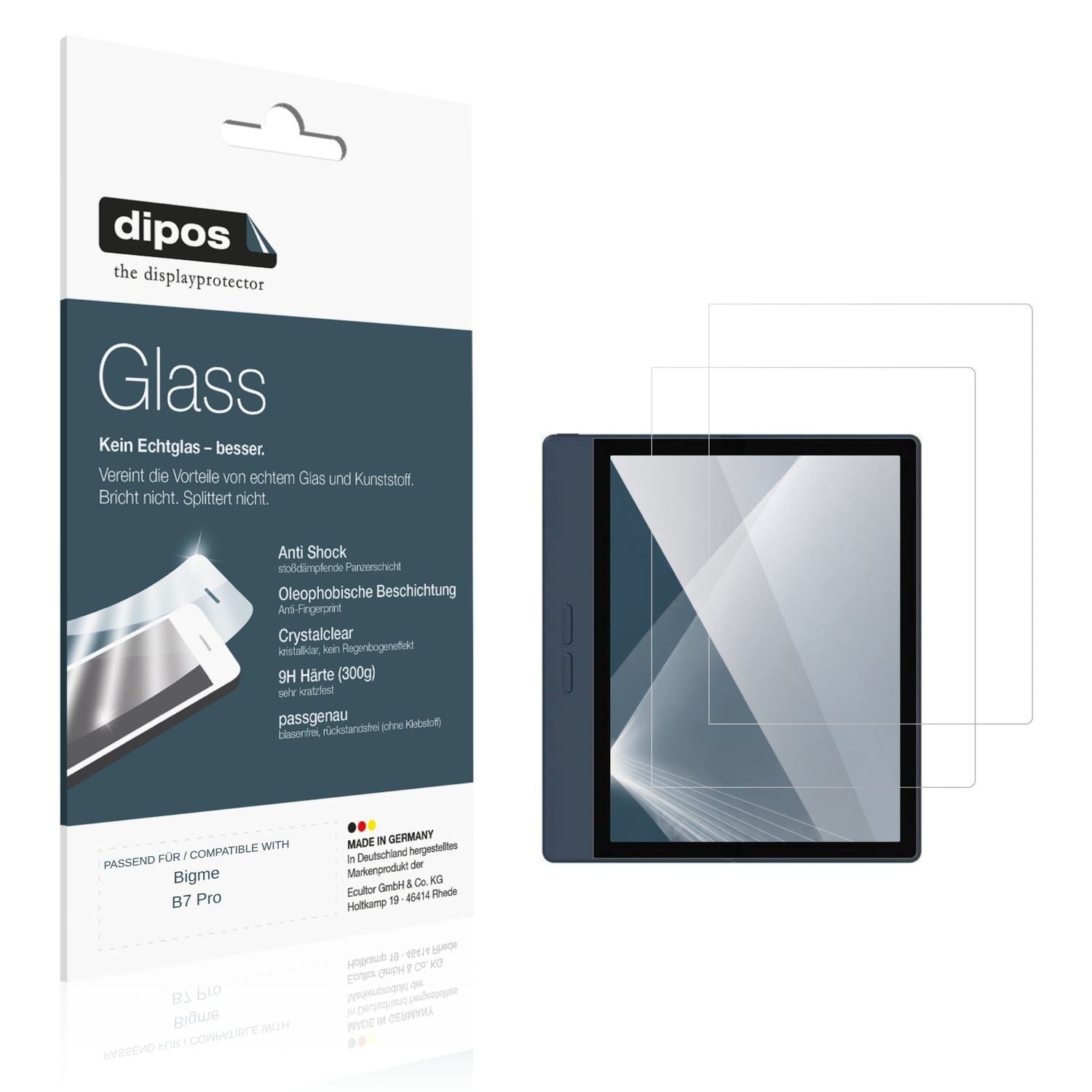 2x 9H Schutzfolie für Bigme B7 Pro Panzerfolie (1)