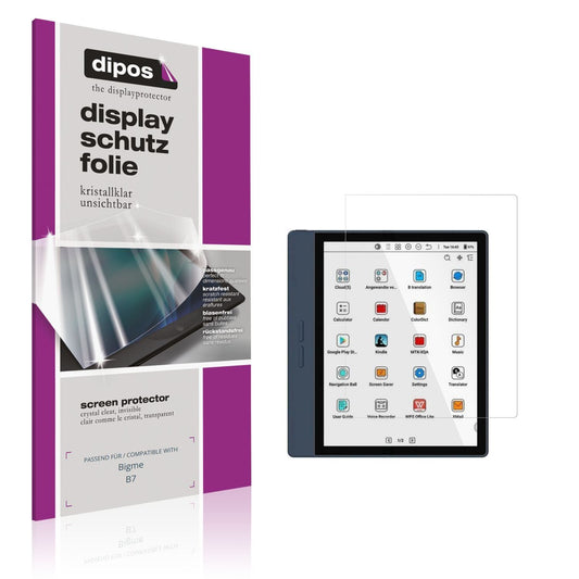 2x Schutzfolie klar für Bigme B7 Display-Schutzfol (1)