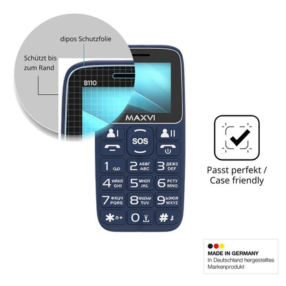 2x 9H Schutzfolie matt für Maxvi B110 Panzerfolie (6)