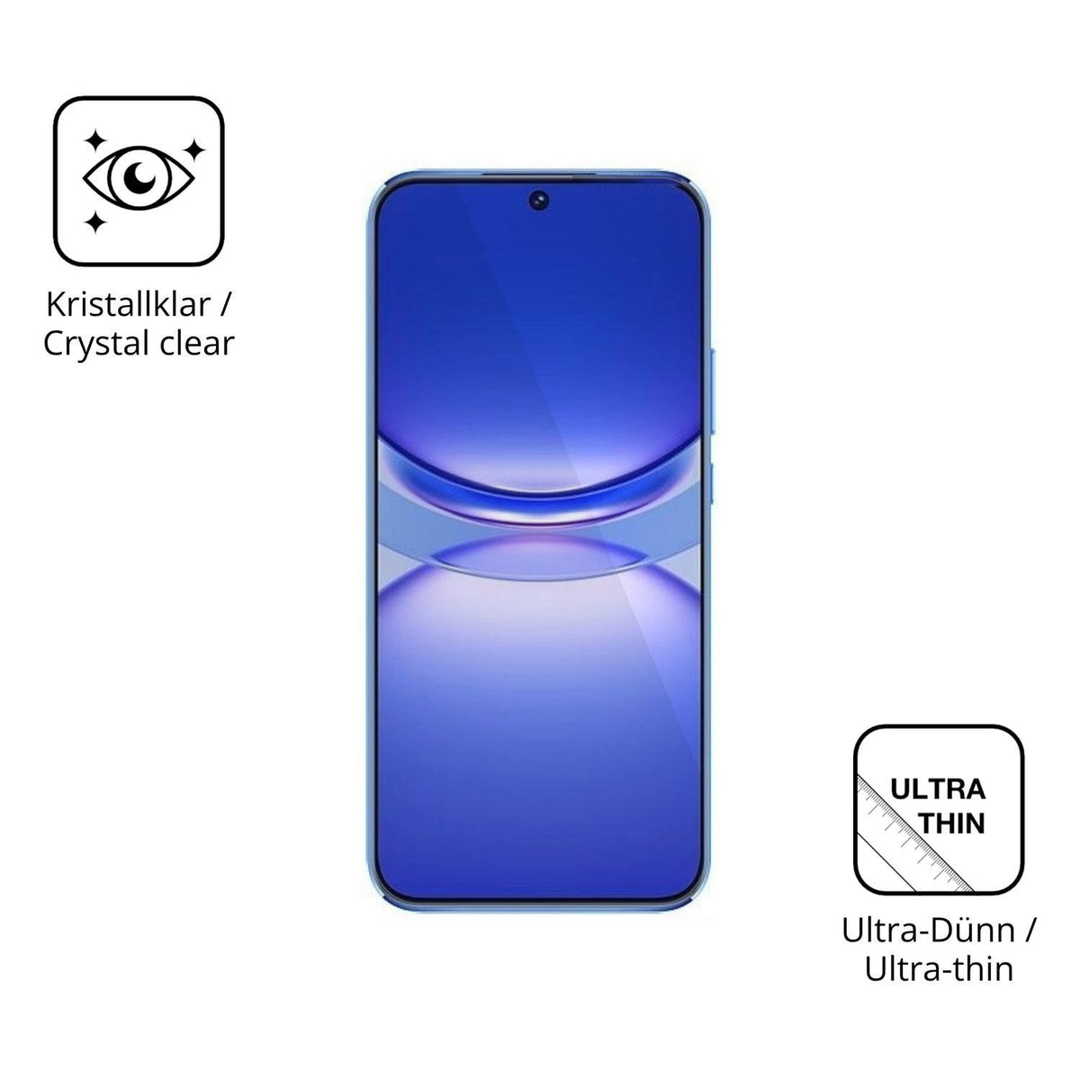 4x Schutzfolie klar für Huawei Nova 12 Lite Displa (5)