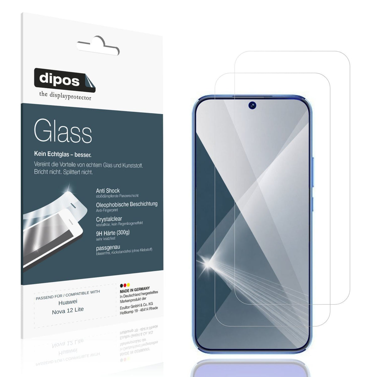 2x 9H Schutzfolie für Huawei Nova 12 Lite Panzerfo (1)
