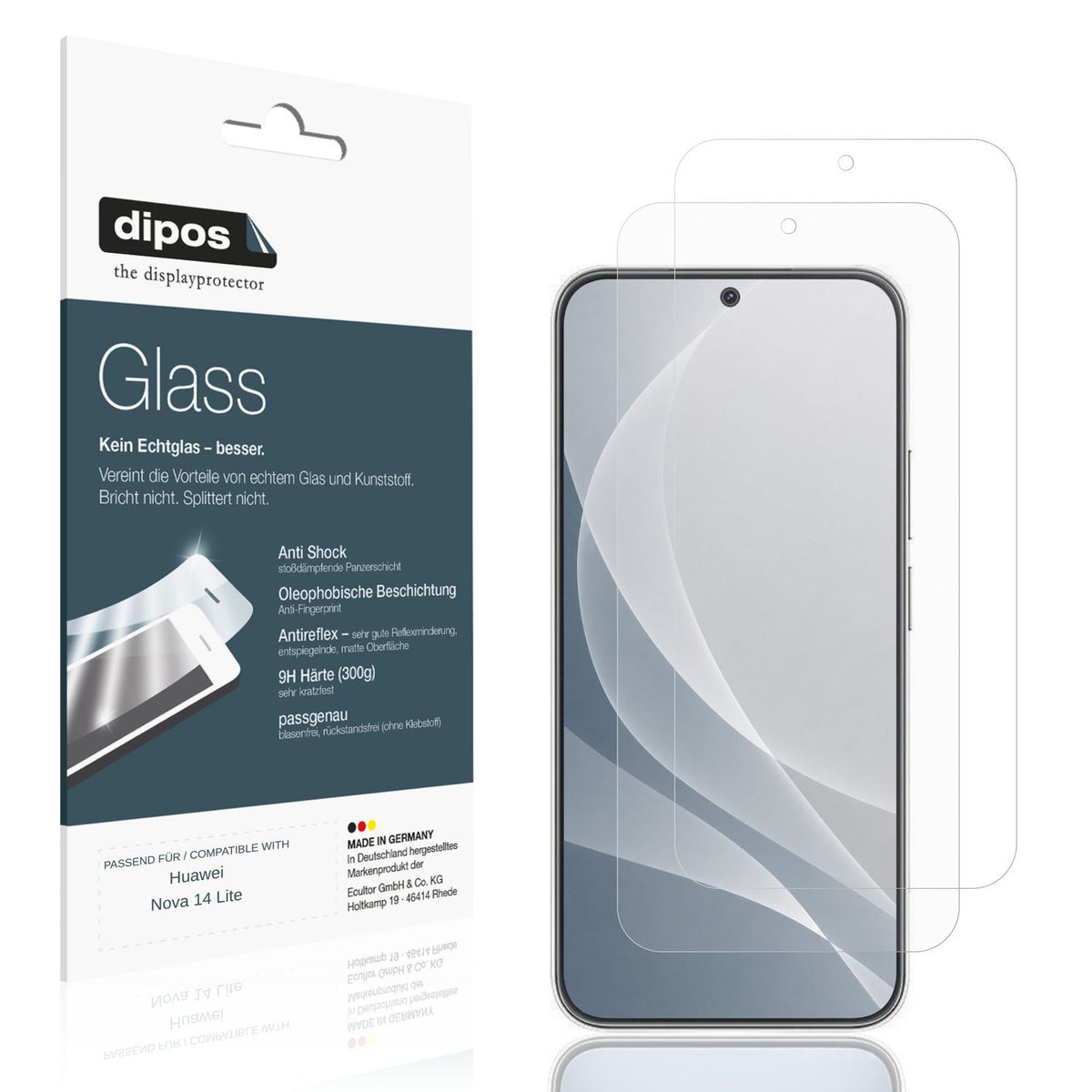 2x 9H Schutzfolie matt für Huawei Nova 14 Lite Pan (1)