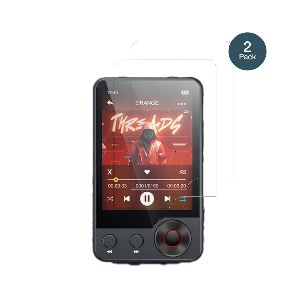 2x 9H Schutzfolie für Oilsky A55 MP3-Player Panzer (2)