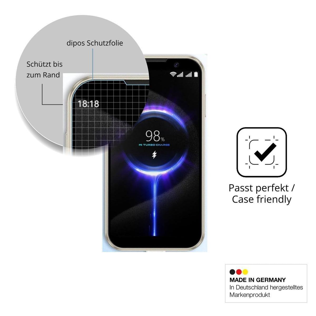 2x 9H Schutzfolie für Hipipooo Mini Smartphone Pan (6)