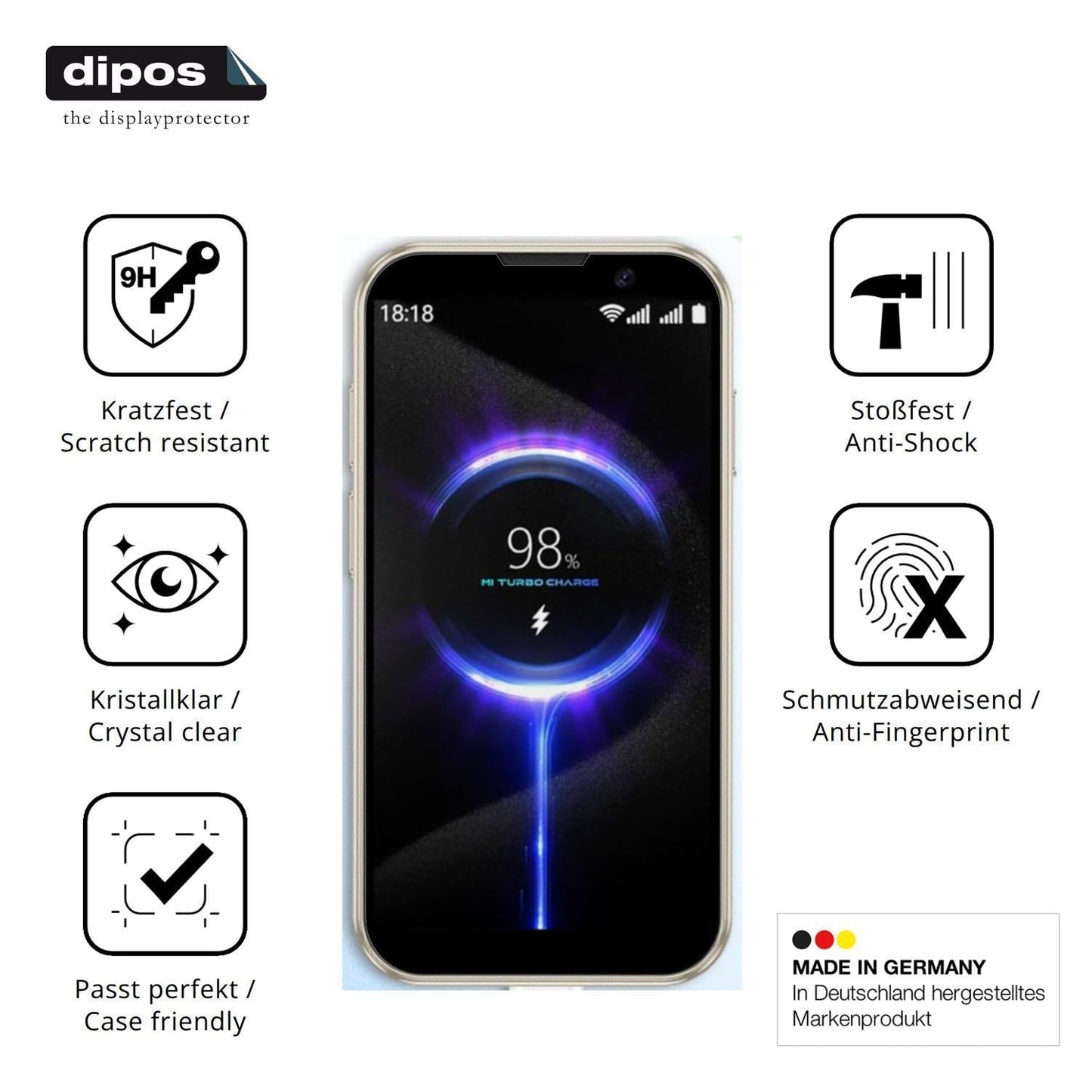 2x 9H Schutzfolie für Hipipooo Mini Smartphone Pan (7)