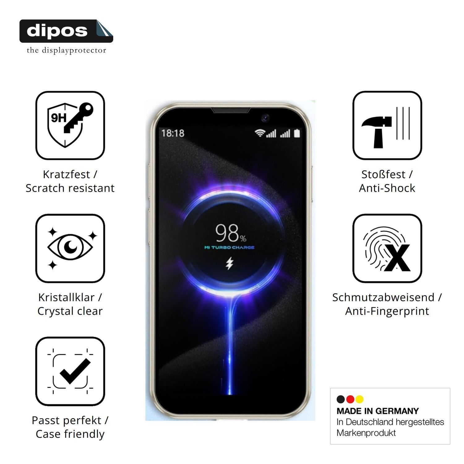 2x 9H Schutzfolie für Hipipooo Mini Smartphone Pan (7)