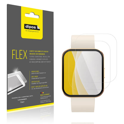 2x 3D Full Cover Schutzfolie für Levowatch TINY (1)