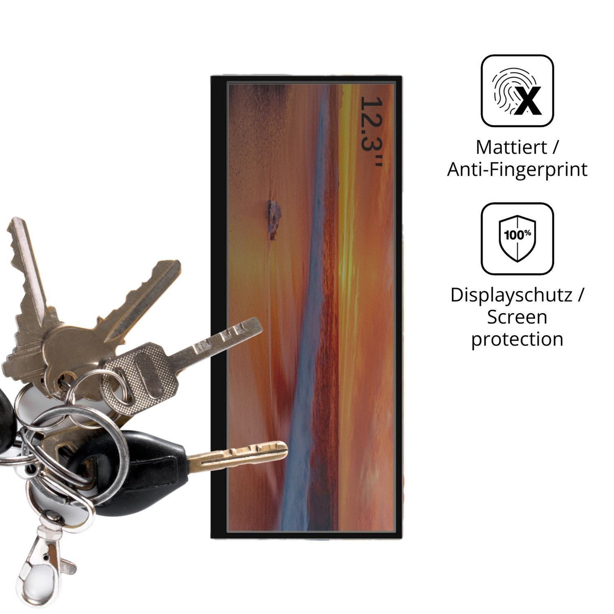 Blickschutzfolie für Prechen HD-123 12.3 Zoll matt (3)