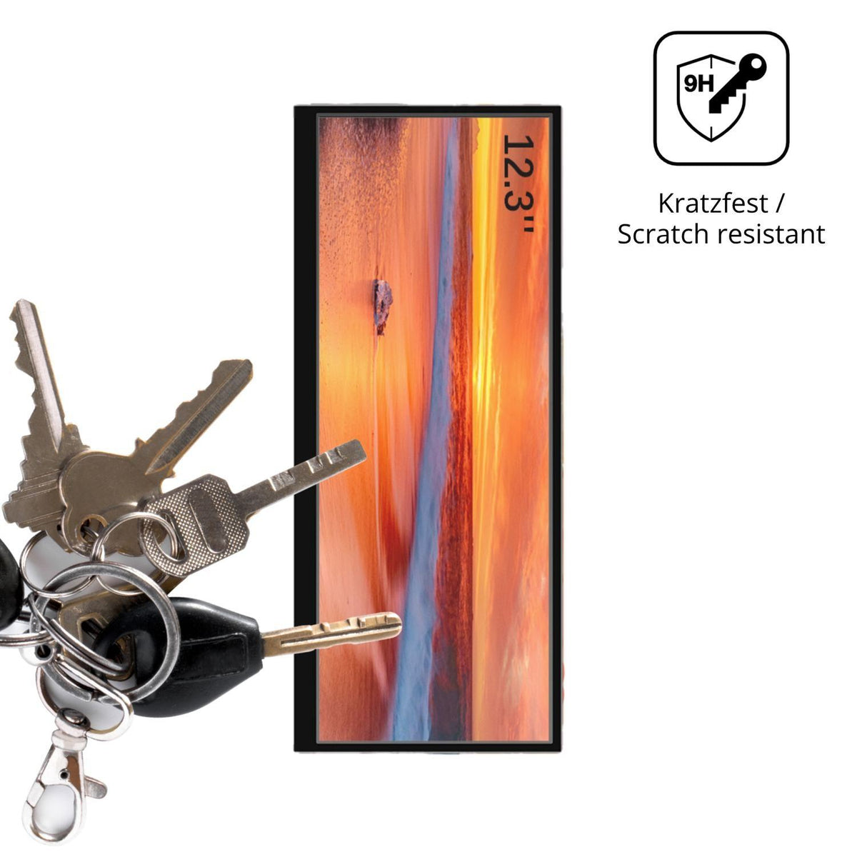 2x 9H Schutzfolie matt für Prechen HD-123 12.3 Zol (3)
