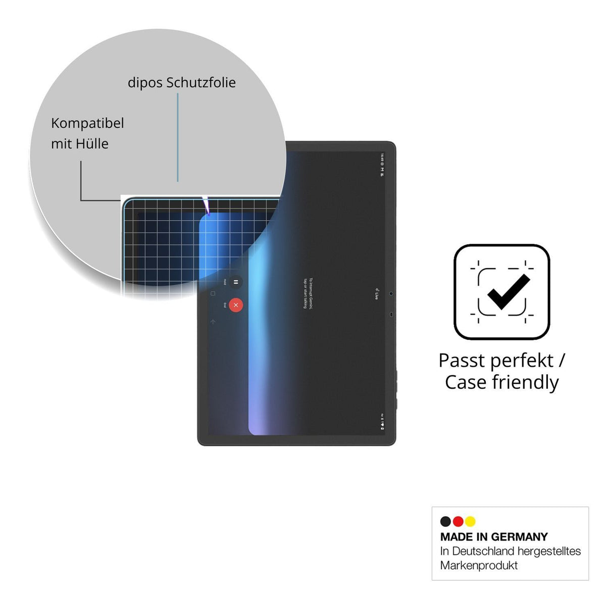 2x Schutzfolie matt für DOOGEE Tab E3 11 Zoll Disp (6)