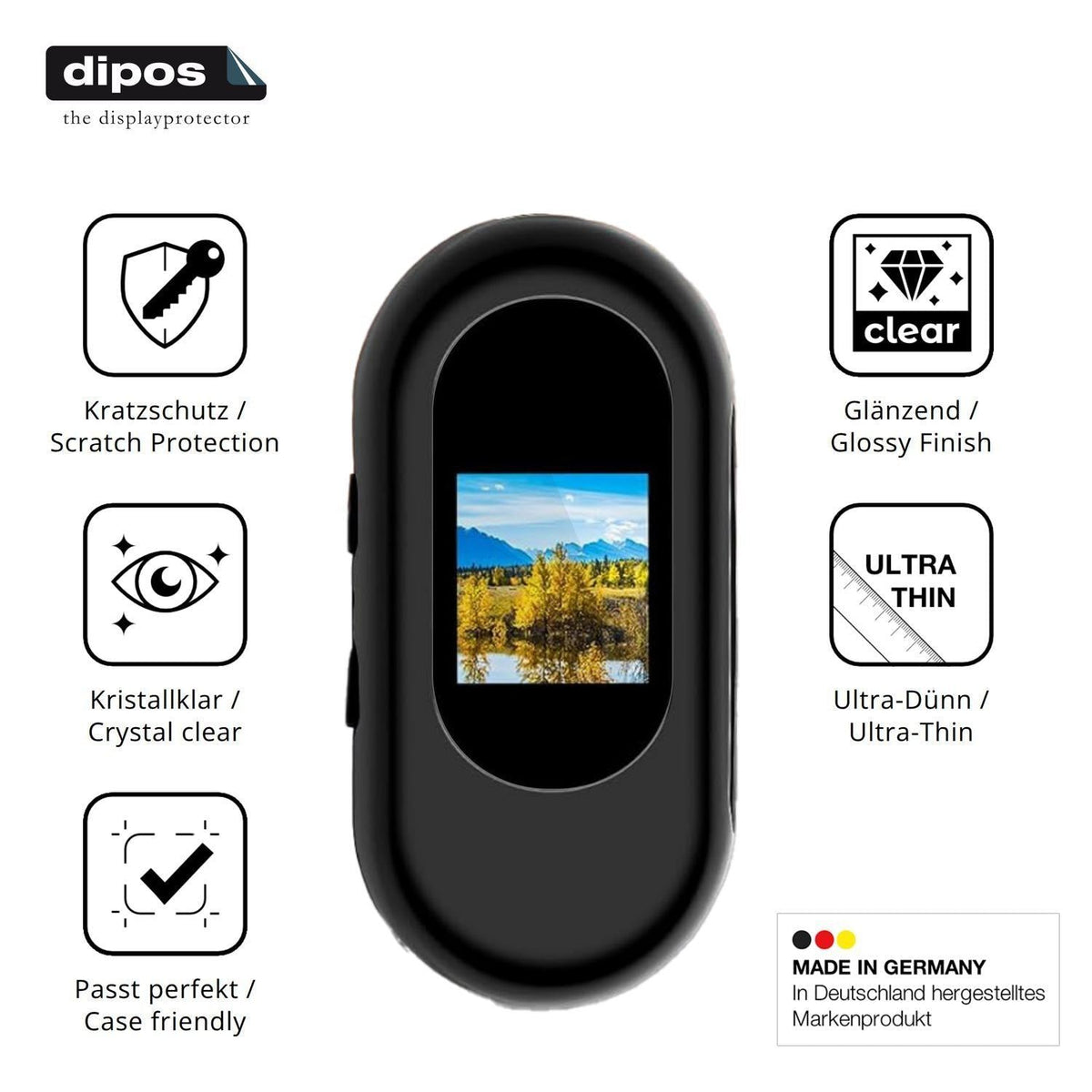 4x Schutzfolie klar für Nisanmoon SD10 Display-Sch (7)