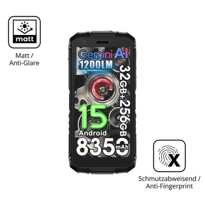 4x Schutzfolie matt für DOOGEE Fire 3 Max Display- (5)