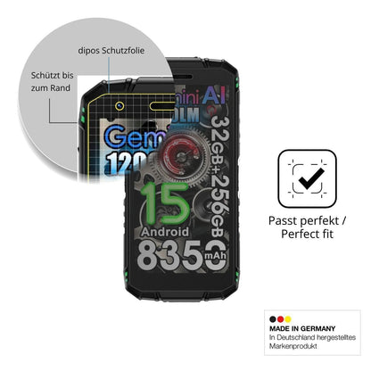 Blickschutzfolie für DOOGEE Fire 3 Max matt Schutz (4)