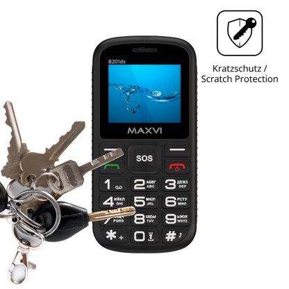 4x Schutzfolie klar für Maxvi B201ds Display-Schut (4)